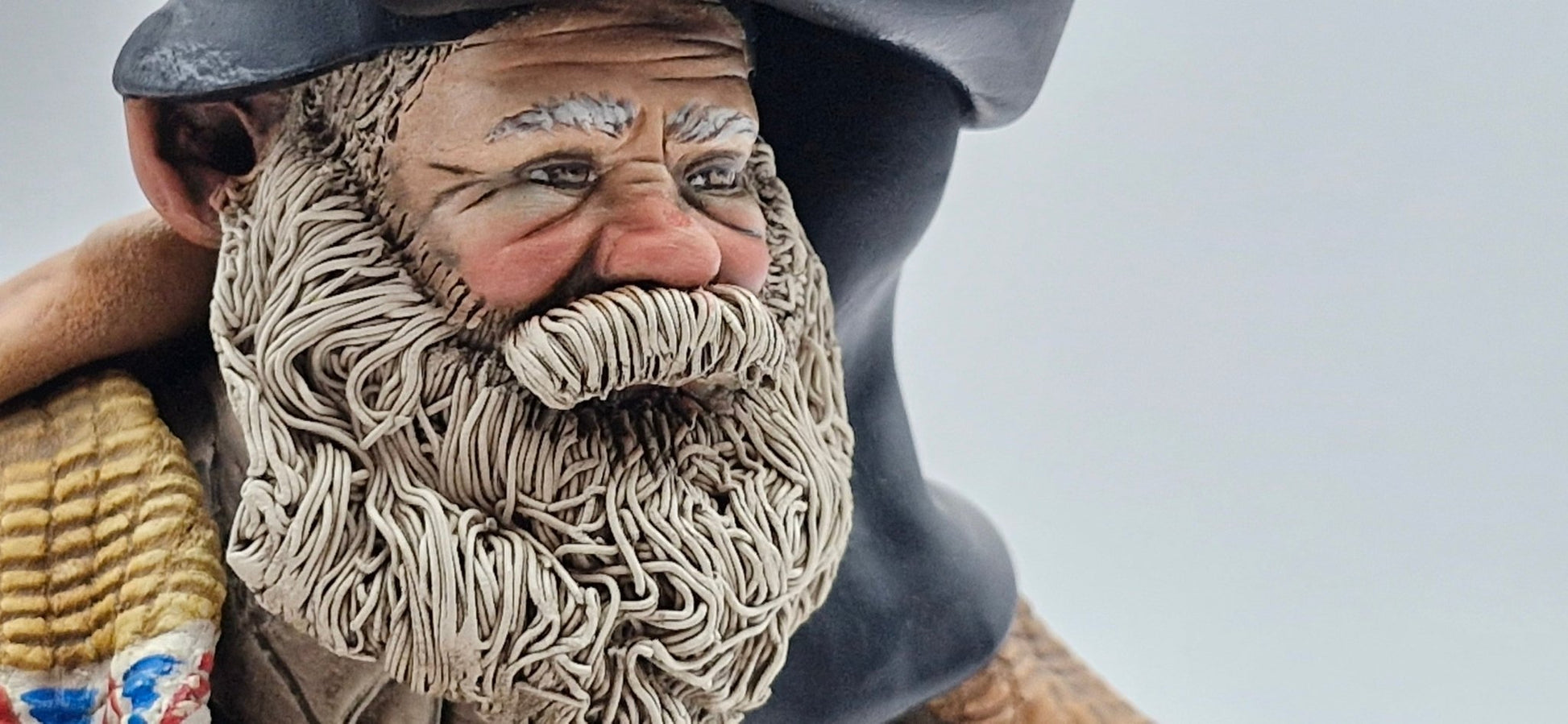 Busto uomo con bisaccia, 16 cm - Artigianato Pasella