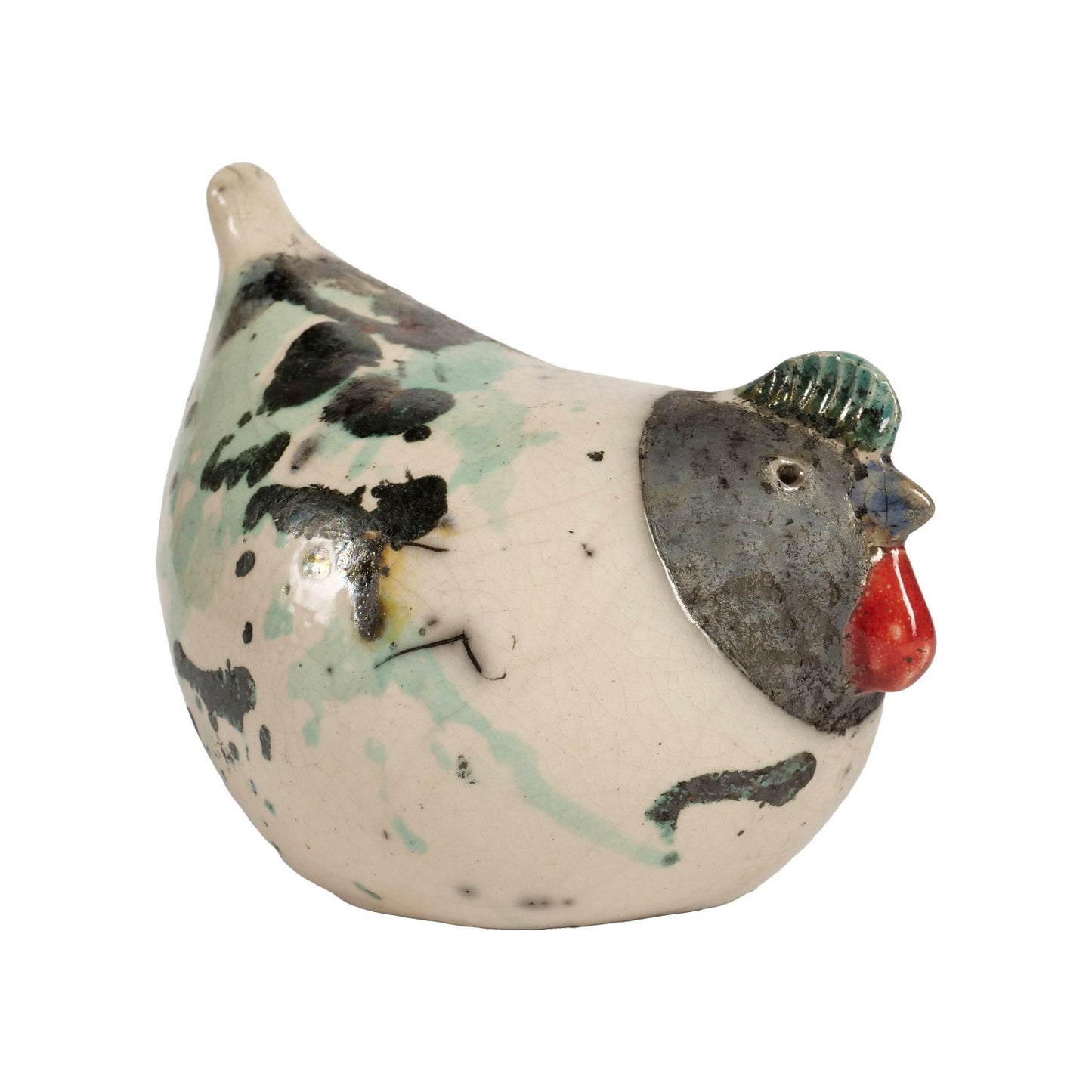 Chioccia in Ceramica Raku - Artigianato Pasella