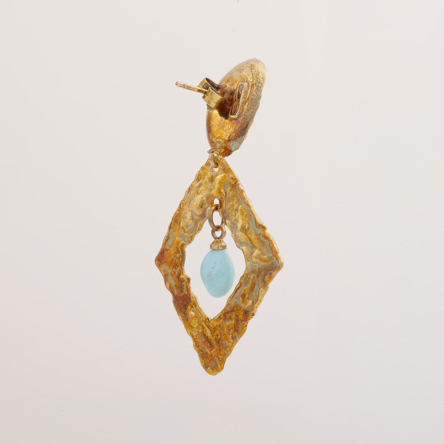 Orecchini Argento Martellati - Artigianato Pasella