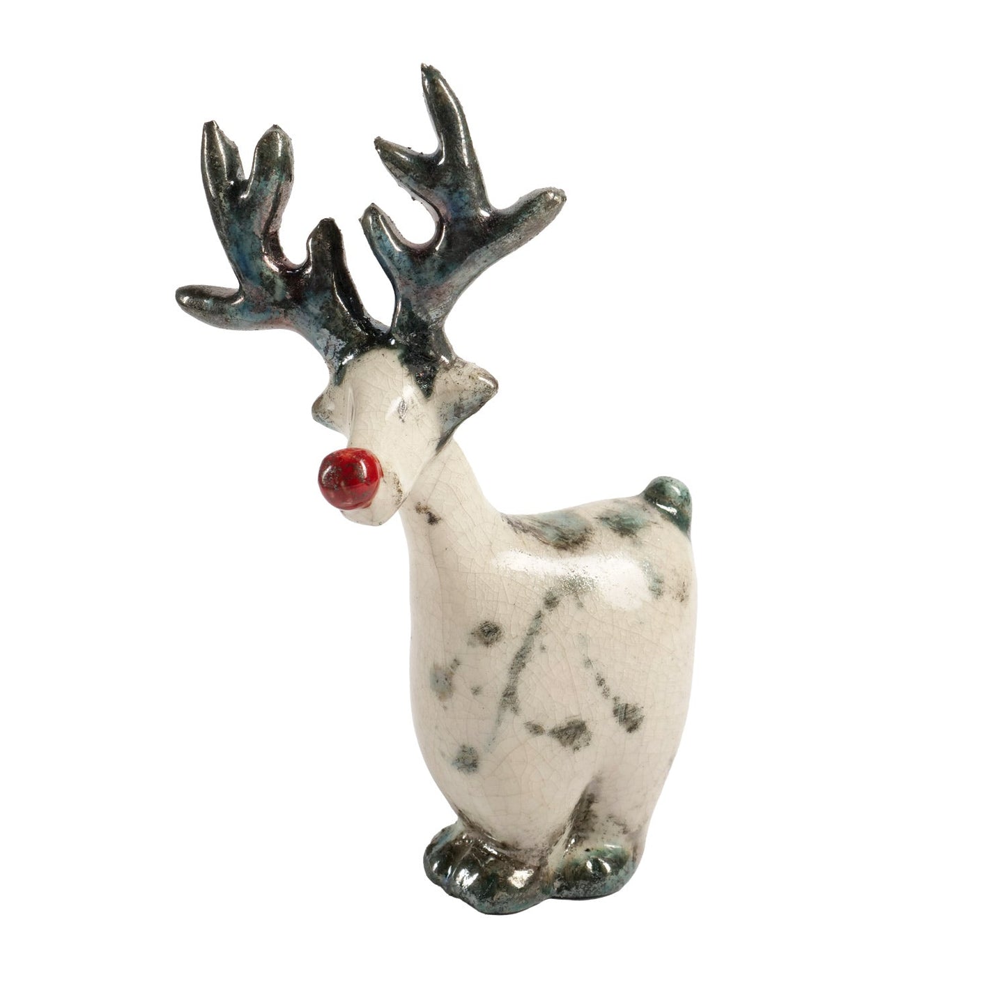 Renna in Ceramica Raku - Artigianato Pasella