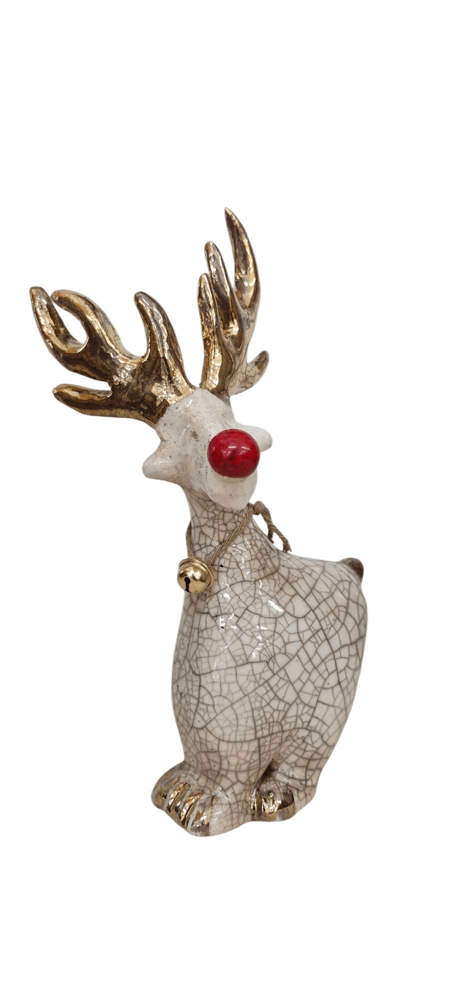 Renna in Ceramica Raku - Artigianato Pasella