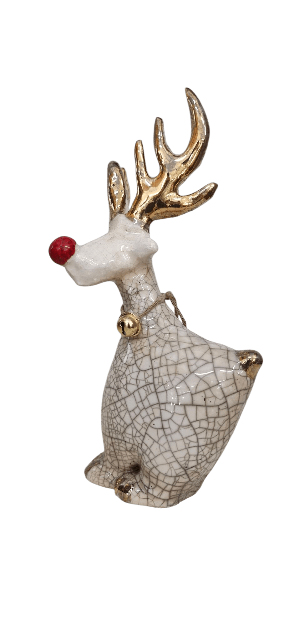 Renna in Ceramica Raku - Artigianato Pasella