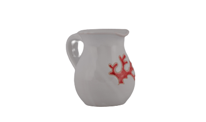 Brocca con motivo corallo rosso, 1/4 litro - Artigianato Pasella