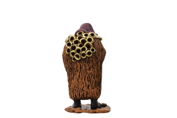 Mamuthones in ceramica alto 20 cm - Artigianato Pasella