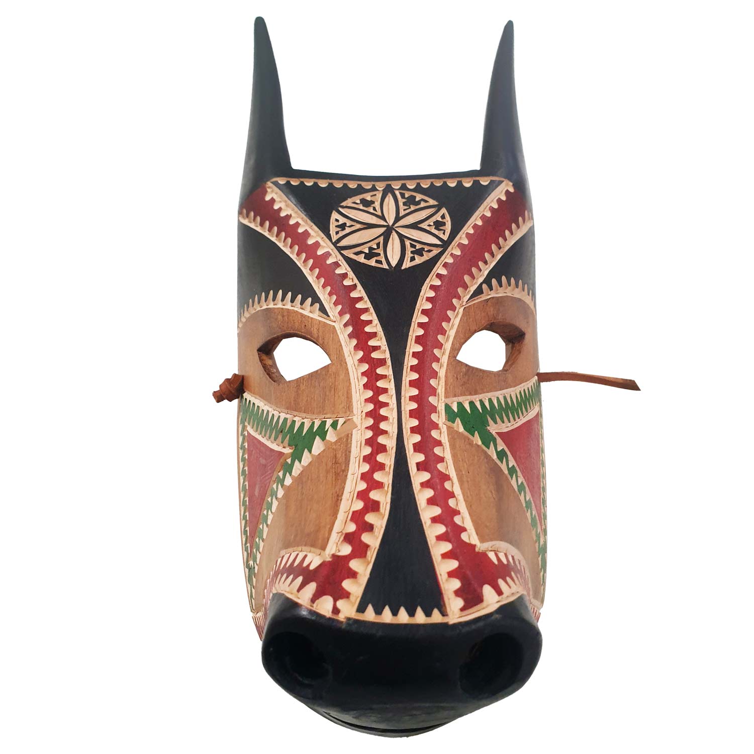 Maschera Boes originale, ragazzo, scura - Artigianato Pasella