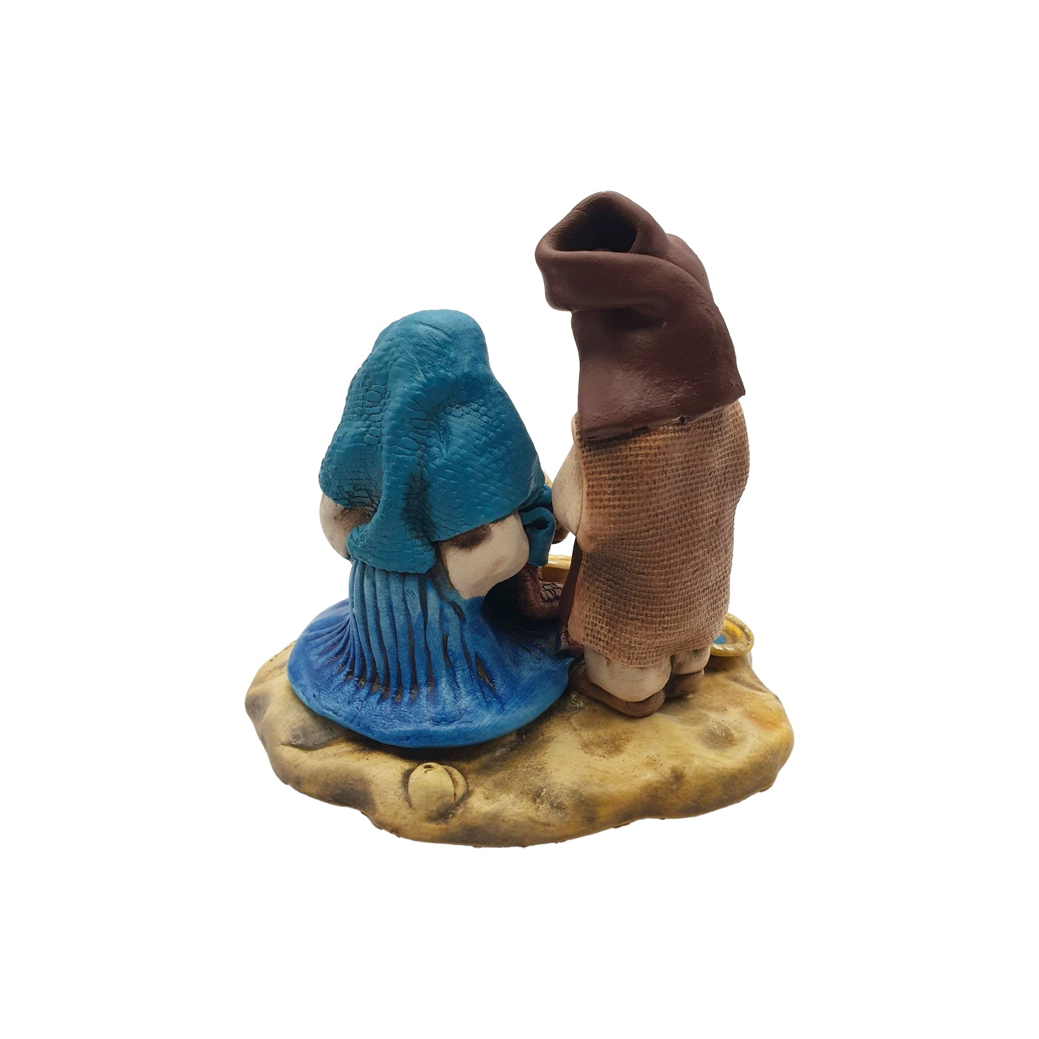 Presepe in ceramica sarda, colorato, cm 11 - Artigianato Pasella