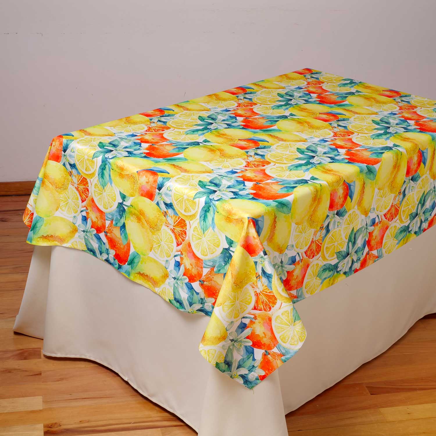 Tovaglia con decorazione dei limoni - Artigianato Pasella