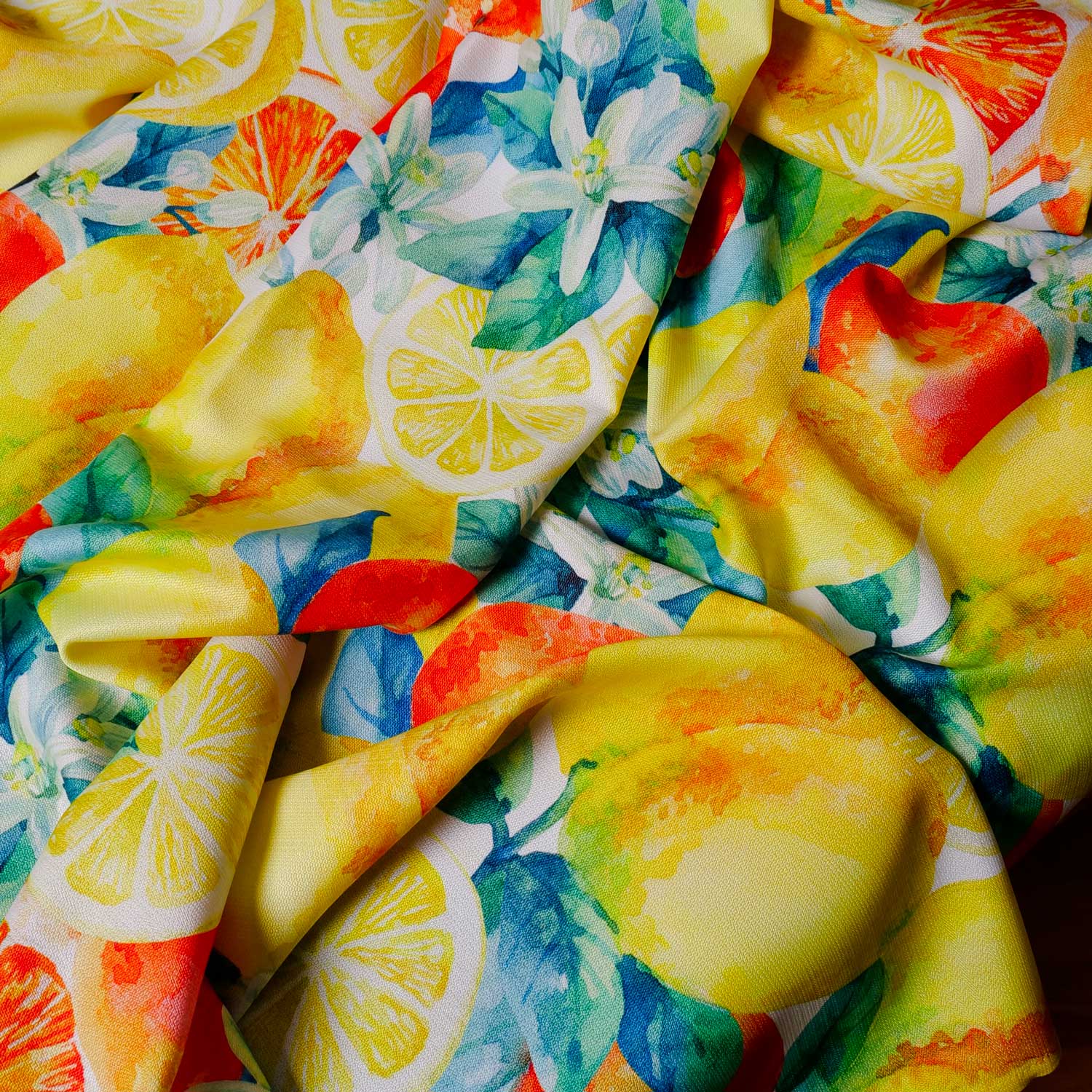 Tovaglia con decorazione dei limoni - Artigianato Pasella