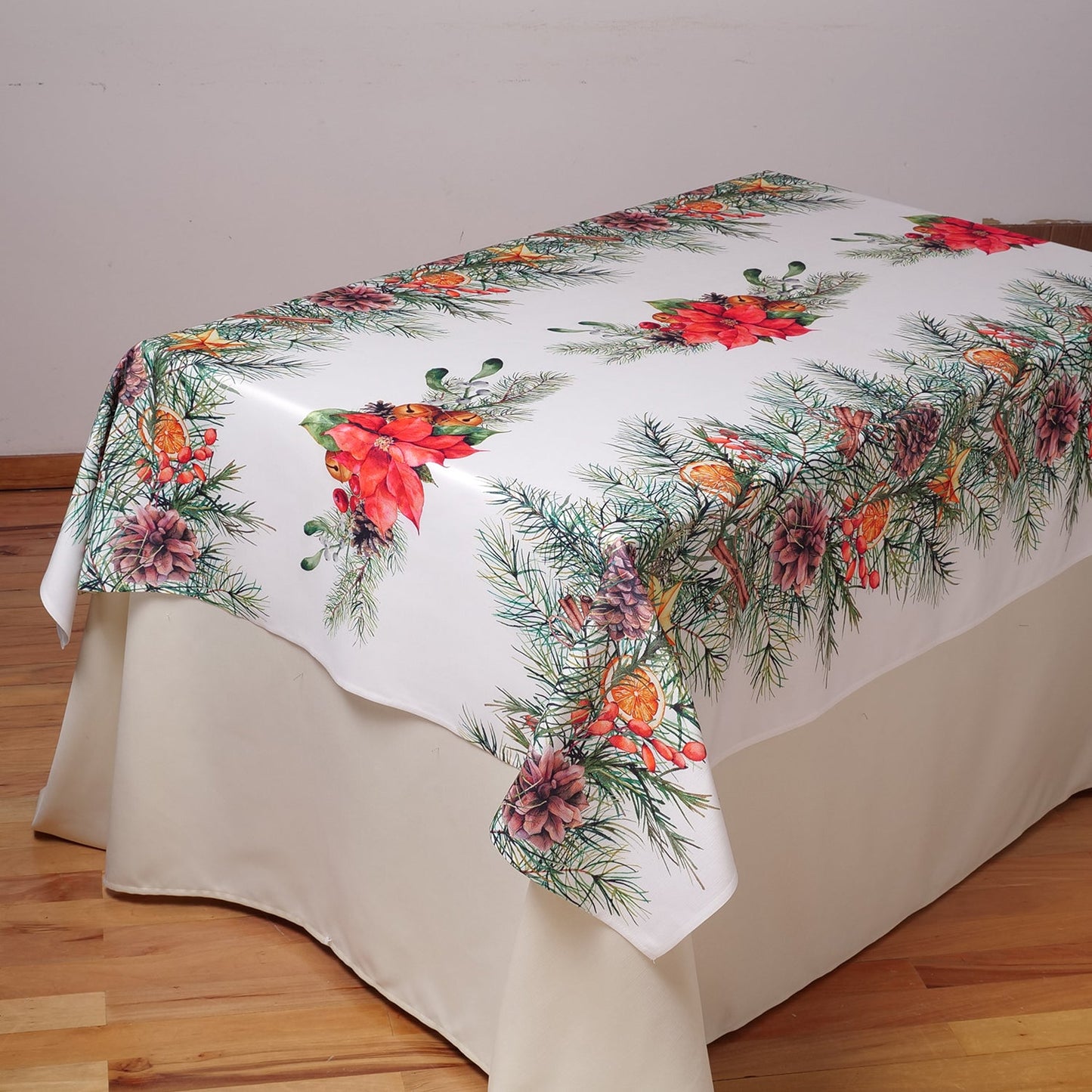 Tovaglia con decorazioni Natale - Artigianato Pasella