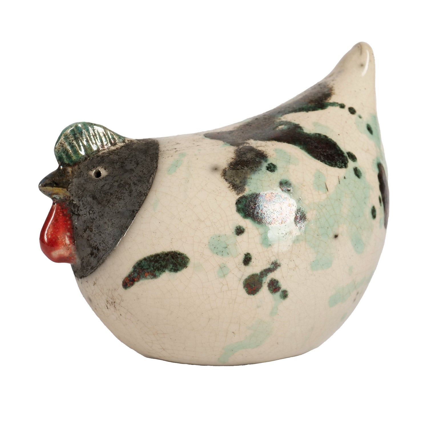 Chioccia in Ceramica Raku - Artigianato Pasella