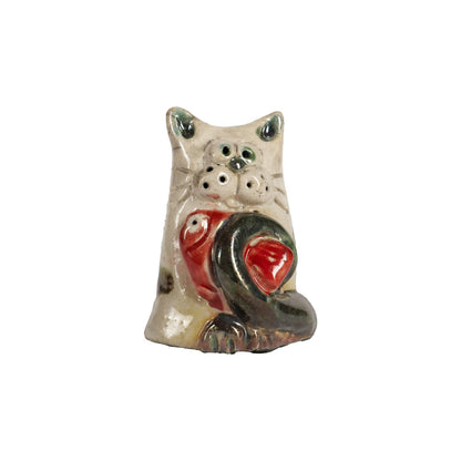 Gatto in Ceramica Raku - Artigianato Pasella