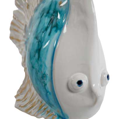 Pesce turchese, 20 cm, medio - Artigianato Pasella