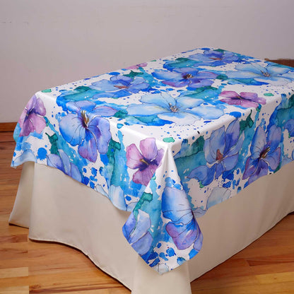 Tovaglia Fiori Bluette - Artigianato Pasella