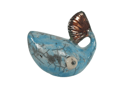 Balena celeste, Scultura raku - Artigianato Pasella