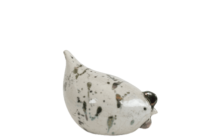 Chioccia raku bianca - Artigianato Pasella