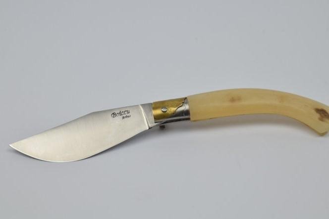 Coltello Arburese, doppio collarino, lama cm 9, Coltello Originale Made in Sardegna - Artigianato Pasella