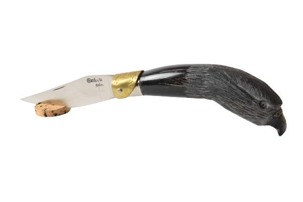 Coltello scultura aquila, modello arburese - Artigianato Pasella