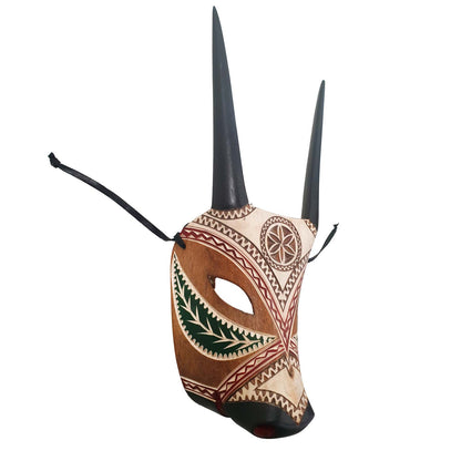 Maschera Boes originale adulto, sfondo chiaro - Artigianato Pasella