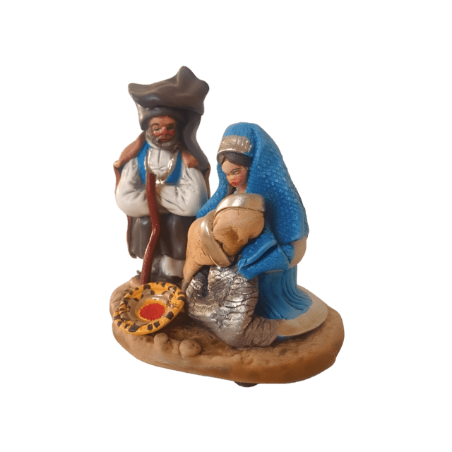Natività cm 10 in ceramica sarda San Filippo - Artigianato Pasella