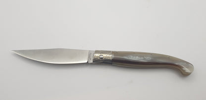Pattadese, manico bovino chiaro lucido, lunghezza 23 cm - Artigianato Pasella