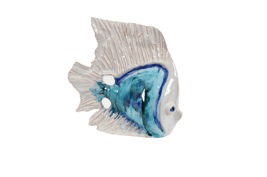 Pesce turchese, scultura mini - Artigianato Pasella