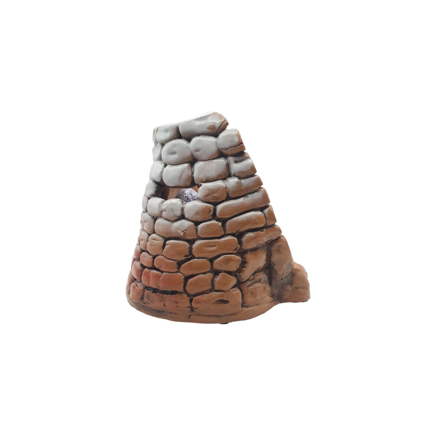 Presepe con nuraghe, smalto lucido, 15 cm - Artigianato Pasella